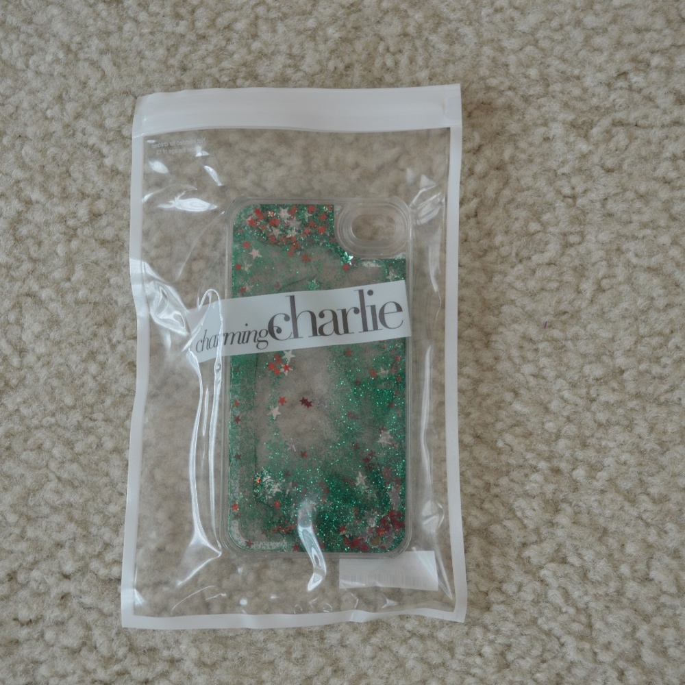 NWT! Christmas iPhone Glitter Star Case